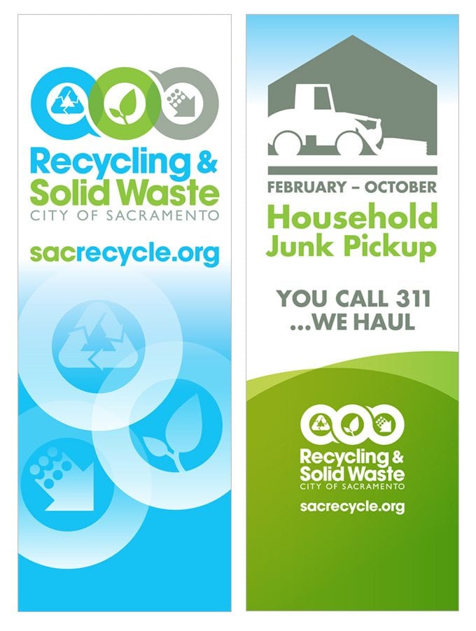 City of Sacramento Recycling & Solid Waste Graphic Design Uptown