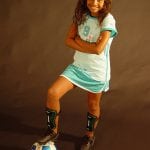 photo of a girl with a soccer ball