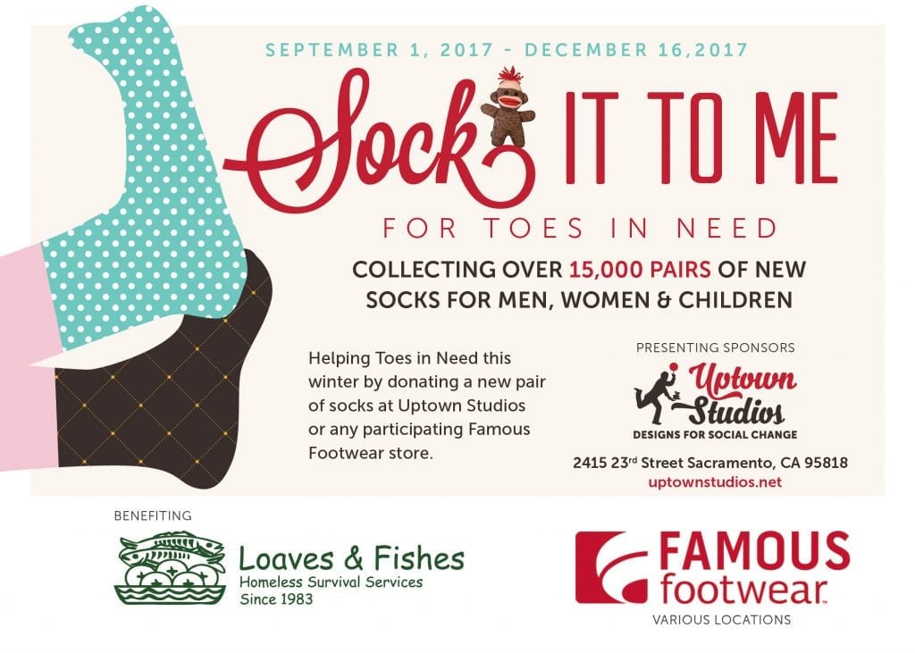 Sock it to Me Sock Fundraiser for the Homeless Uptown Studios