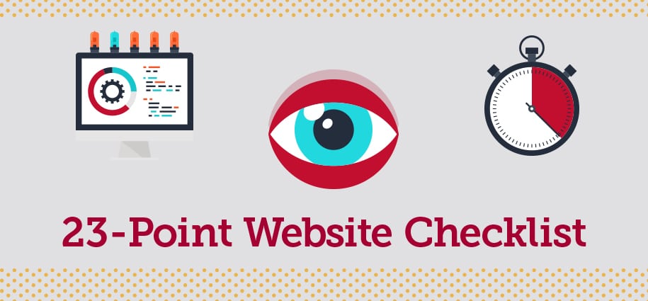 23 Point website check graphic