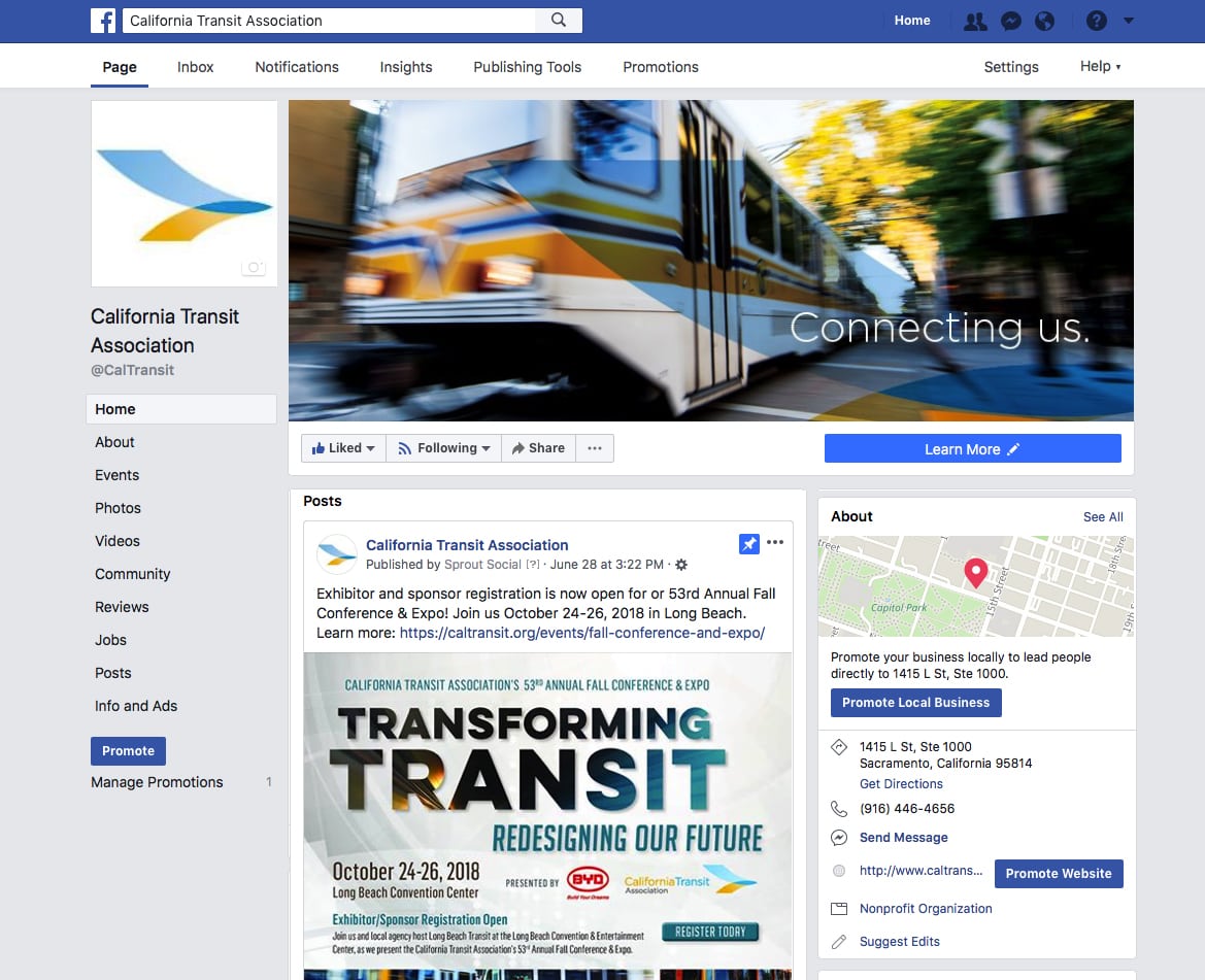 Cal Transit Facebook