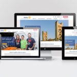 Sacramento Rotary Club website on desktop and mobile