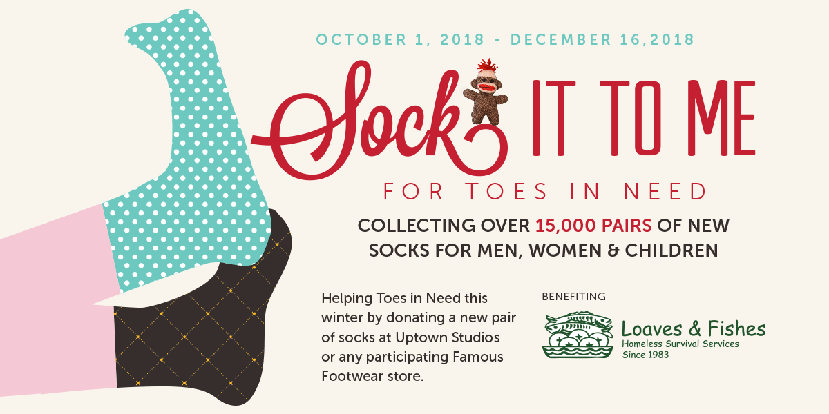 Sock it to me for toes in need campaign 2018