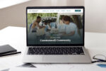 Annual Report viewed on a laptop